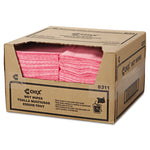 Wet Wipes, Stripe Design 11.5 x 24, White/Pink, 200/Carton