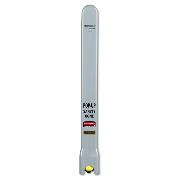 Multilingual Pop-Up Safety Cone, 3-Sided, Fabric, 21 X 21 X 20, Yellow