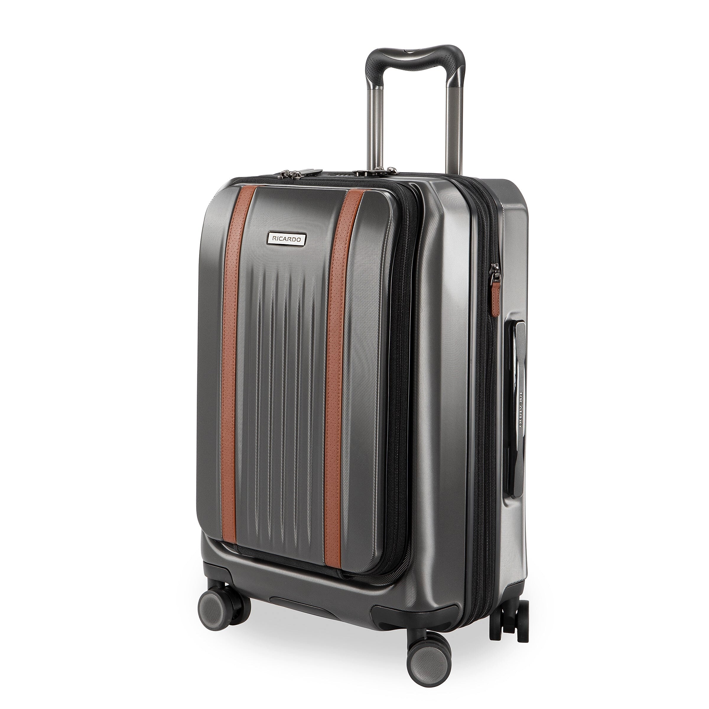 Ricardo Beverly Hills Montecito 2.0 22" Hardside Carry-On Suitcase, 8-Wheeled Spinner, Graphite (124-21-029-4FO)
