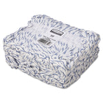 Web Foot Finish Mop, Cotton/synthetic, White, Large, 1" White Headband, 6/carton