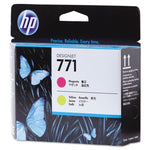 HP 771 (CE018ACT) Magenta/Yellow Printhead, 24/Carton