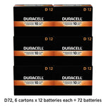 Duracell Coppertop D Alkaline Batteries, 72/Carton (MN1300)