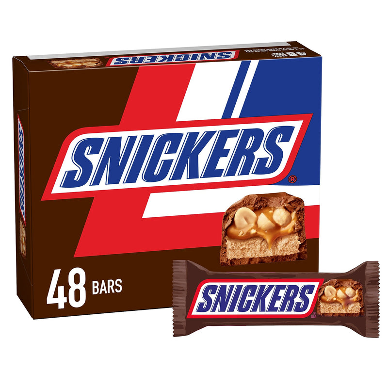 Snickers Milk Chocolate Candy Bars, 1.86 oz., 48/Box (MMM42431)