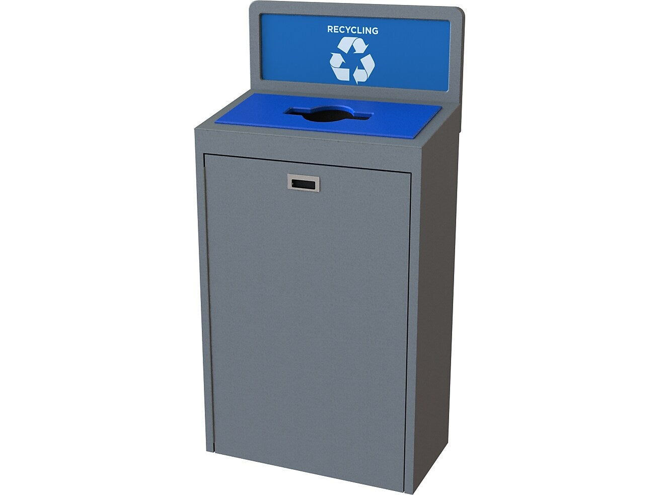 CleanRiver TIM Plastic Trash Can, 22 Gallon, Gray (TIM22-1-W-GY)