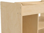 Flash Furniture Bright Beginnings Mobile 8-Section Storage Cart, 31.5"H x 33"W x 23"D, Natural Birch Plywood (MK-ME14504-GG)