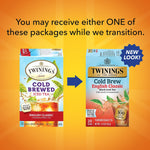 Twinings Cold Brewed English Classic Black Tea Bags, 20/Box (F07409)
