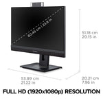 ViewSonic 24" 100Hz LCD Monitor, Black (VG2457V)