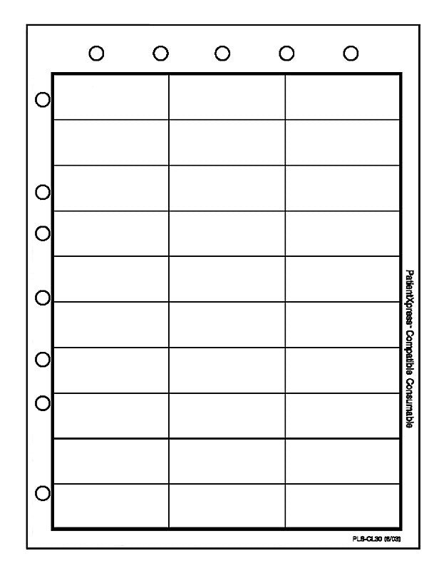 Laser Printer Label, 2 1/2" x 1