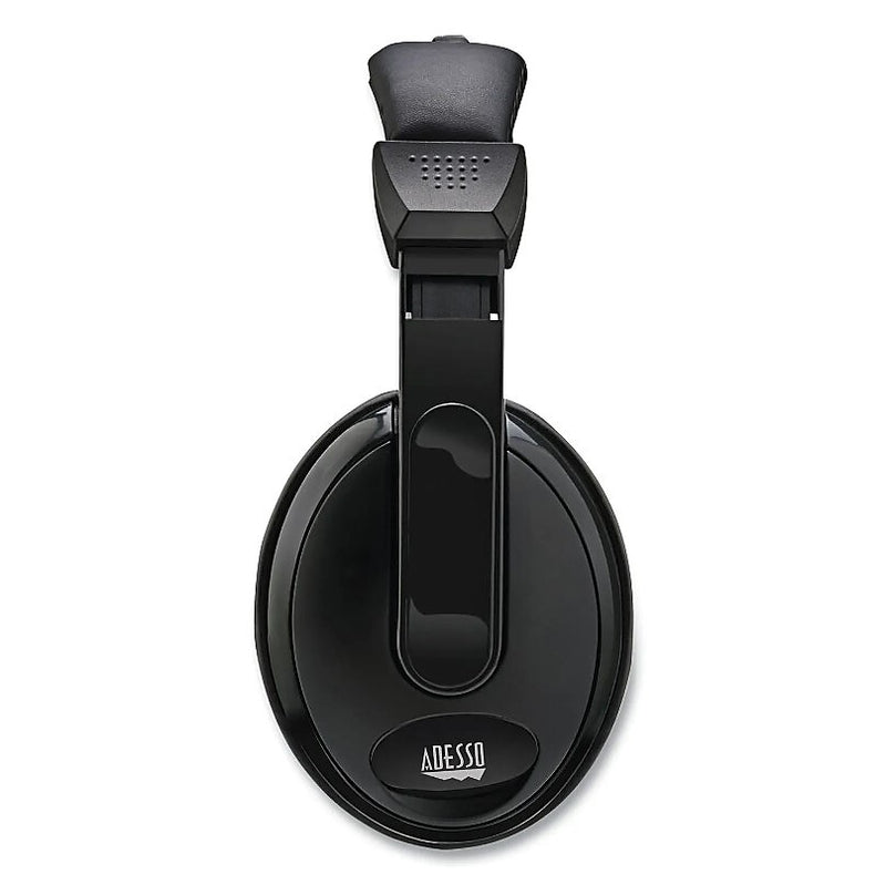 Adesso Xtream H5 Binaural Over The Head Multimedia Headset with Mic, Black (ADEXTREAMH5)