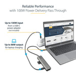 StarTech USB C Multiport Adapter for USB-C Laptop/Tablet (DKT30CHSDPD1)