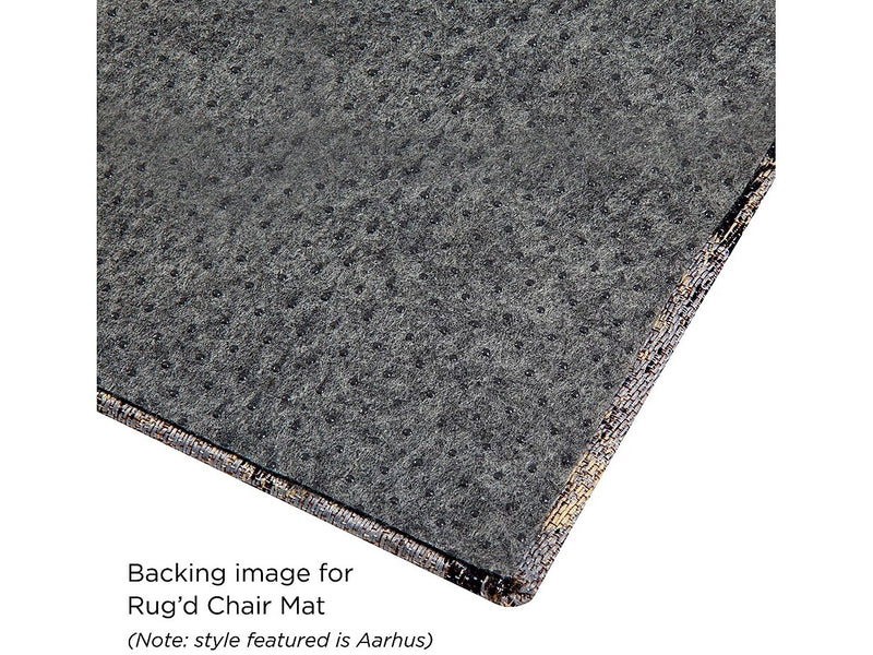 Anji Mountain Rug'd Refracted Carpet & Hard Floor Chair Mat, 36" x 48", Gray/Blue (AMB9112)