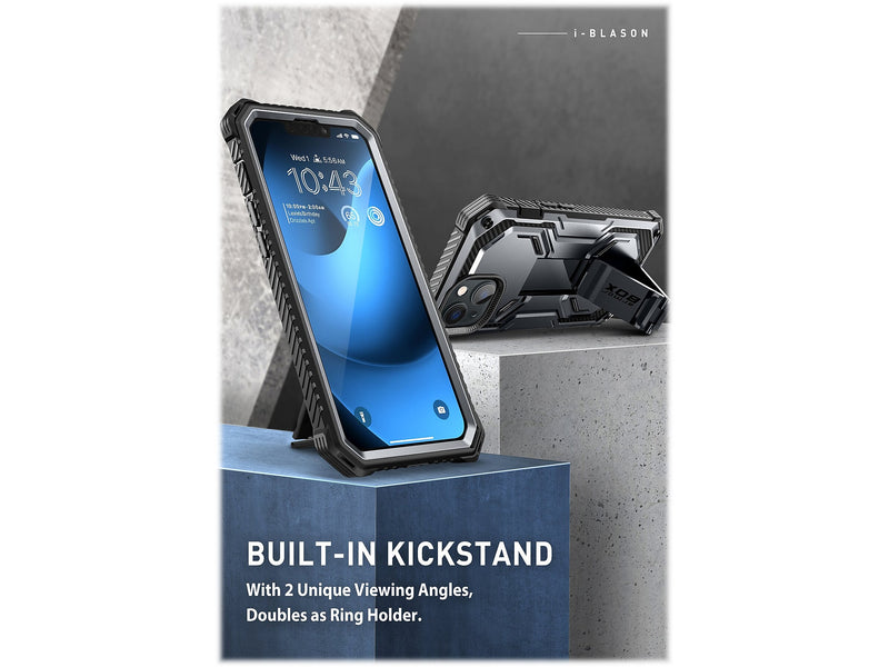 i-Blason Armorbox Black Rugged Case for iPhone 14 (iPhone2021/22-6.1-Armorbox-SP-Black)