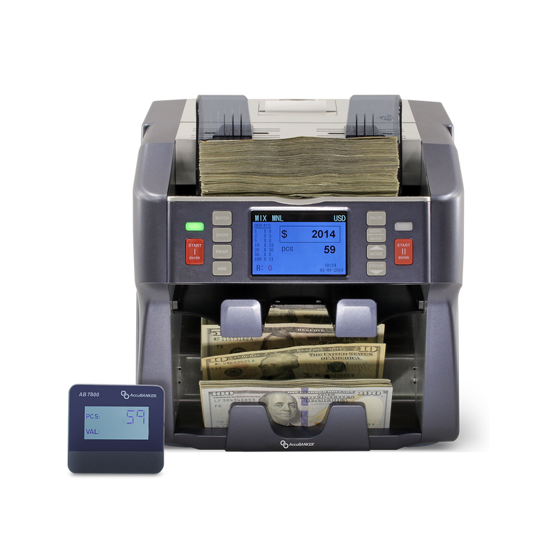 AccuBANKER Bill Counter, Blue/Gray (AB7800)