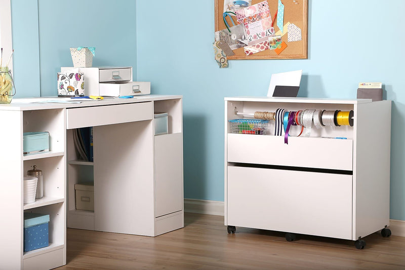 South Shore™ Crea 30" Craft Table, Pure White (7550727)
