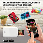 Kodak Step Mobile Zero Ink Instant Photo Printer, Single-Function, White (RODMP20AMZW)