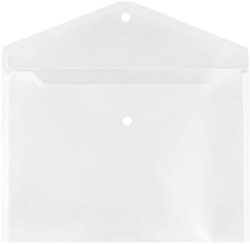 JAM Paper Premium Plastic Document File, Letter, Clear, 3/Pack (218S0CLGX3)