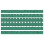 Carson Dellosa Education Grow Together Scalloped Borders, 3"x 3', Jade Green, 6/Bundle (CD-108489-6)