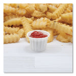 Paper Portion Cups, 1 oz, White, 250/Bag, 20 Bags/Carton