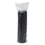 Cappuccino Dome Sipper Lids, Fits 12 oz to 24 oz Hot Cups, Plastic, Black, 100/Pack, 10 Packs/Carton