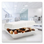 Foam Hinged Lid Containers, 9.25 X 9.5 X 3, 200/carton