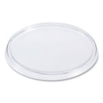 Non-Vented Cup Lids, Fits 10 oz to 14 oz Hot Cups/6 oz to 8 oz Food Containers/6 oz Bowls; Plastic, Clear, 1,000/Carton