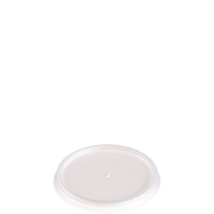 Plastic Lids, Vented, Fits 4 oz Hot Cups, Translucent, 100/Pack, 10 Packs/Carton