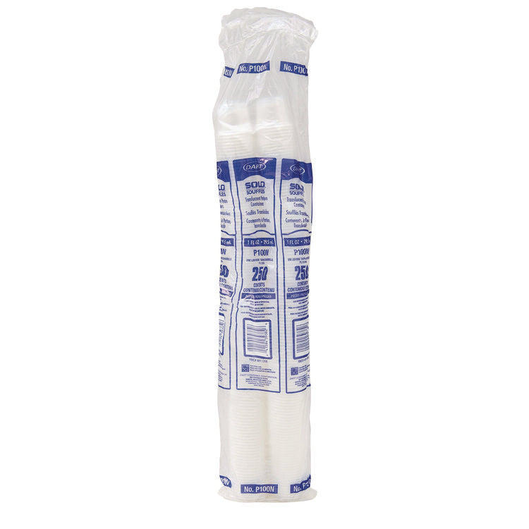 Polystyrene Portion Cups, 1 oz, Plastic, Translucent, 2,500/Carton