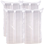 ClearSeal Hinged-Lid Plastic Containers, 5.8 x 6 x 3, Clear, Plastic, 125/Pack, 4 Packs/Carton