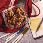 ClearPac SafeSeal Tamper-Resistant/Evident Containers, Flat Lid, 16 oz, Clear, Plastic, 100/Bag, 2 Bags/Carton