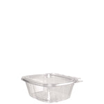 ClearPac SafeSeal Tamper-Resistant/Evident Containers, Flat Lid, 16 oz, Clear, Plastic, 100/Bag, 2 Bags/Carton