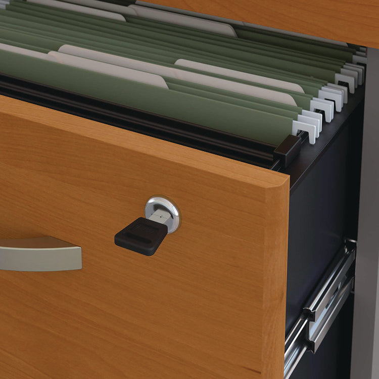 Series C Mobile Pedestal File, Left/right, 3-Drawers: Box/box/file, Legal/letter/a4/a5, Cherry/gray, 15.75" X 20.25" X 27.88"