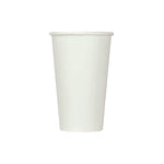 Double Poly Paper Cold Cups, 16 oz, White, 1,000/Carton