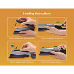 InPower One-Finger Eco-Friendly Desktop Stapler, 25-Sheet Capacity, Black/Gray