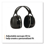 PELTOR X Series Earmuffs, Model X5A, 31 dB NRR, Black