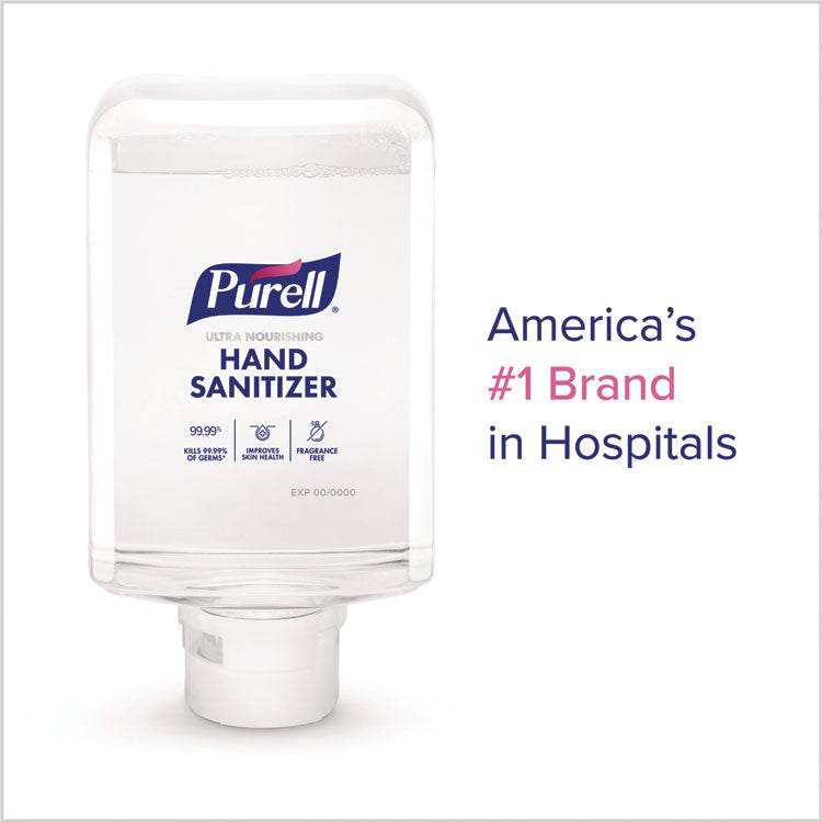 Advanced Hand Sanitizer ULTRA NOURISHING Foam, For ES10 Dispensers, 1,200 mL Refill, Fragrance Free, 2/Carton