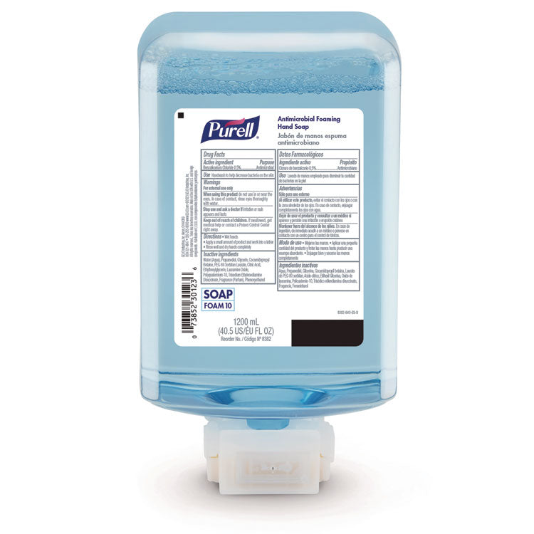 Antimicrobial Foaming Hand Soap Refill, For ES10 Dispensers, Plum Scent, 1,200 mL, 2/Carton