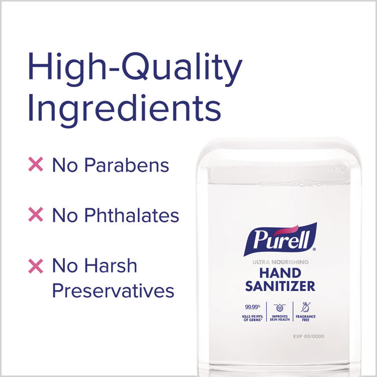 Advanced Hand Sanitizer ULTRA NOURISHING Foam, For ES10 Dispensers, 1,200 mL Refill, Fragrance Free, 2/Carton