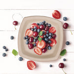 Compostable Molded Fiber Dinnerware, ProPlanet Seal, Plate, 6.7 x 6.7, Tan, 125/Pack
