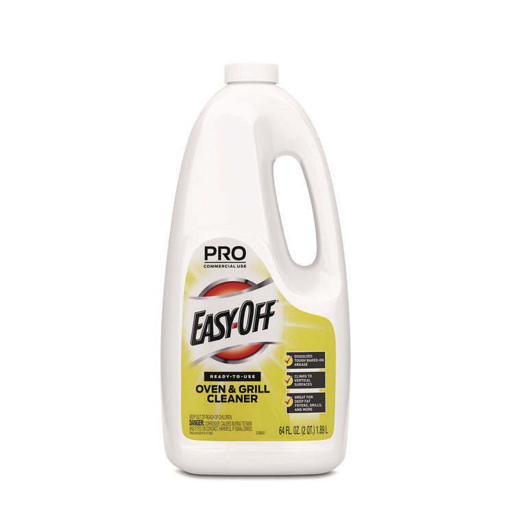 Ready-to-Use Oven and Grill Cleaner, Liquid, 2 qt Bottle, 6/Carton