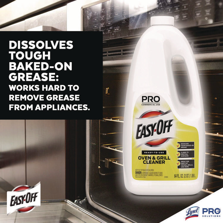 Ready-to-Use Oven and Grill Cleaner, Liquid, 2 qt Bottle, 6/Carton