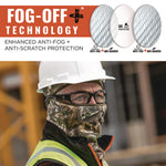 Skullerz THOR Anti-Scratch/Enhanced Anti-Fog Safety Glasses, Black Nylon Impact Frame, Indoor/Outdoor Polycarbonate Lens
