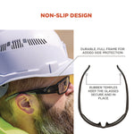 Skullerz THOR Anti-Scratch/Enhanced Anti-Fog Safety Glasses, Black Nylon Impact Frame, Indoor/Outdoor Polycarbonate Lens