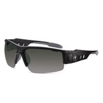 Skullerz DAGR Anti-Scratch and Enhanced Anti-Fog Safety Glasses, Black Nylon Impact Frame, Smoke Polycarbonate Lens