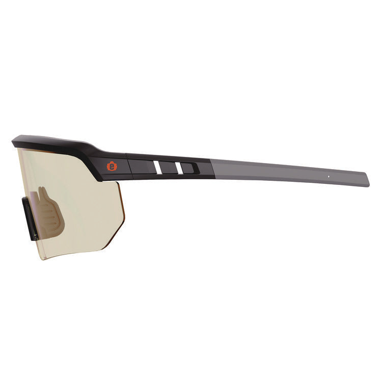 Skullerz AEGIR Safety Glasses, Matte Black Nylon Impact Frame, Indoor/Outdoor Polycarbonate Lens