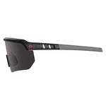 Skullerz AEGIR Anti-Scratch/Enhanced Anti-Fog Safety Glasses, Black Nylon Impact Frame, Smoke Polycarbonate Lens