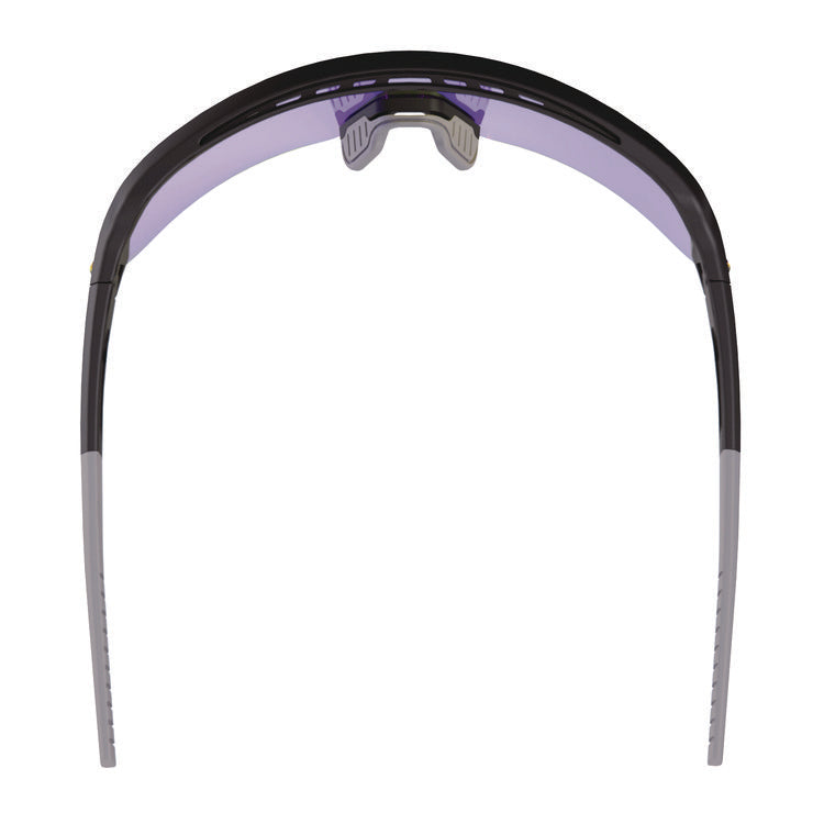 Skullerz AEGIR Safety Glasses with Mirrored Lenses, Matte Black Frame, Blue Mirror Polycarbonate Lens