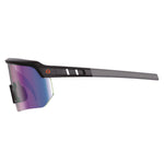 Skullerz AEGIR Safety Glasses with Mirrored Lenses, Matte Black Frame, Blue Mirror Polycarbonate Lens