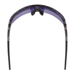Skullerz AEGIR Safety Glasses with Mirrored Lenses, Clear Smoke Nylon Impact Frame, Blue Mirror Polycarbonate Lens