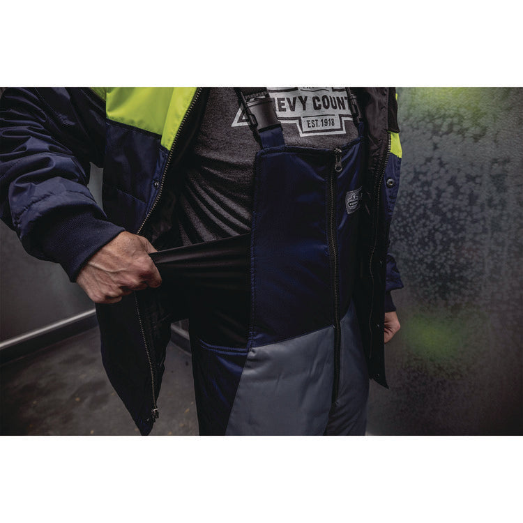 N-Ferno 6477 Insulated Cooler Bib Overall, 3X-Large, Navy