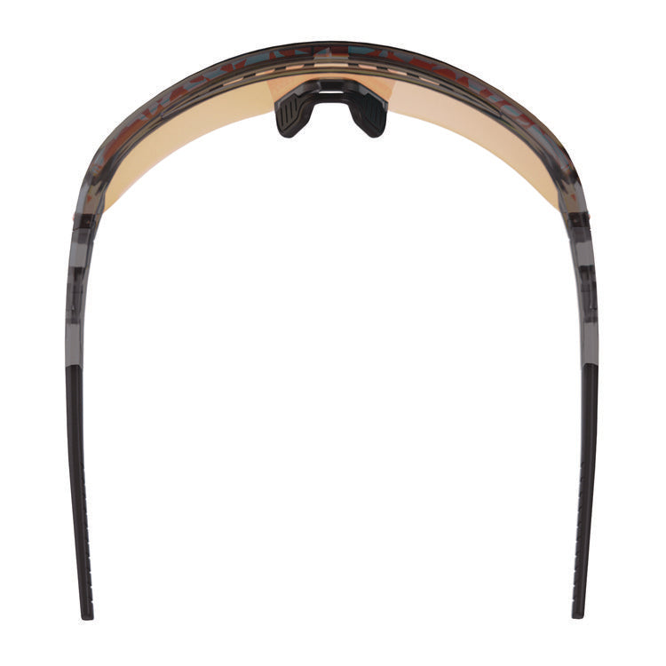 Skullerz AEGIR Anti-Scratch/Anti-Fog Safety Glasses, Clear Smoke Nylon Impact Frame, Orange Mirror Polycarbonate Lens